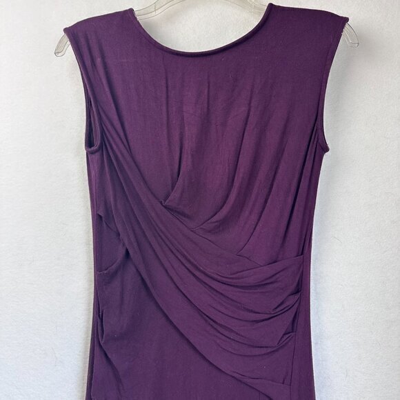Kut from the Kloth  Stitchfix Mollee Knit Dress size 4  purple plum draped lined - Picture 3 of 6